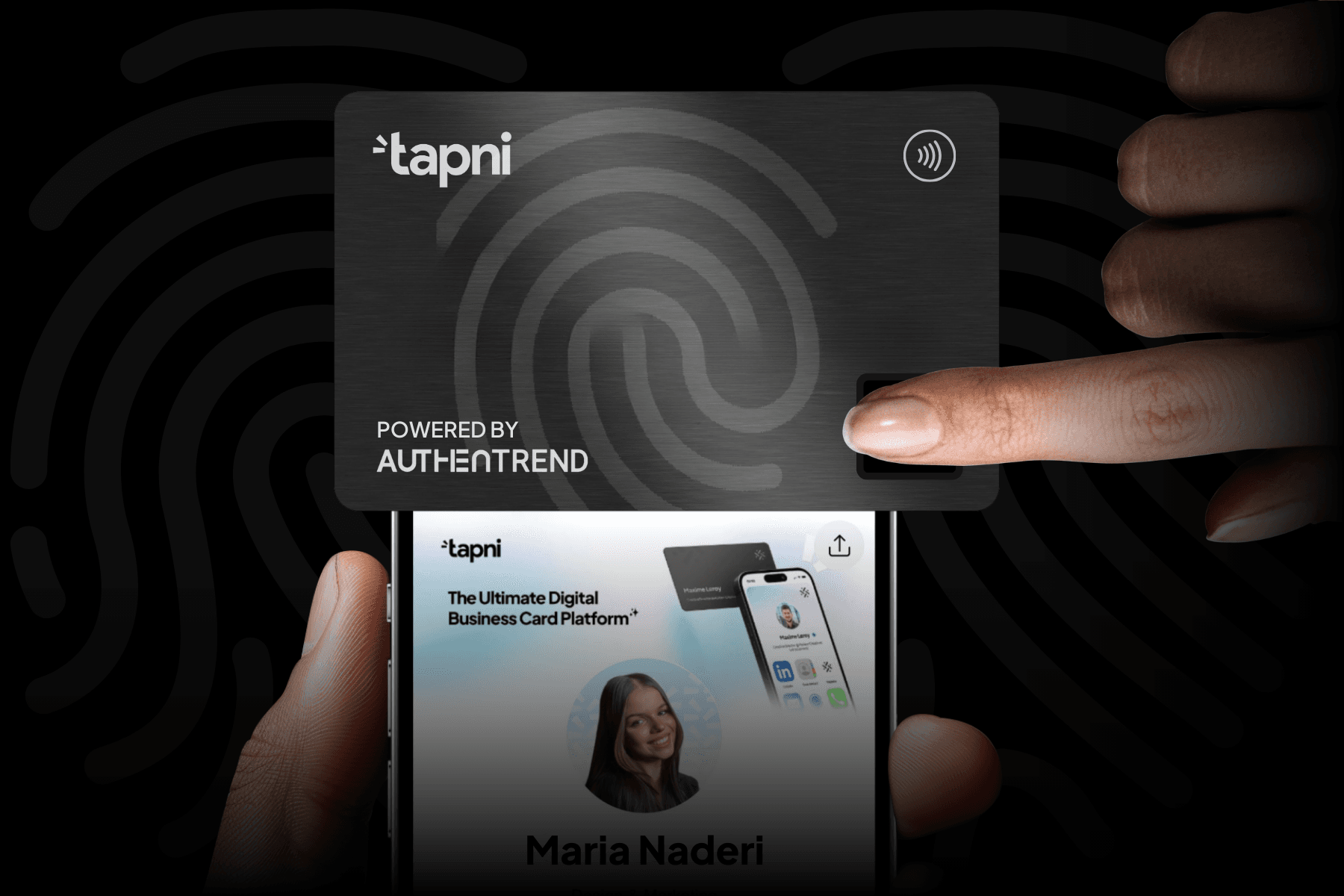 Tapni × AuthenTrend | Fingerprint-Protected NFC Card