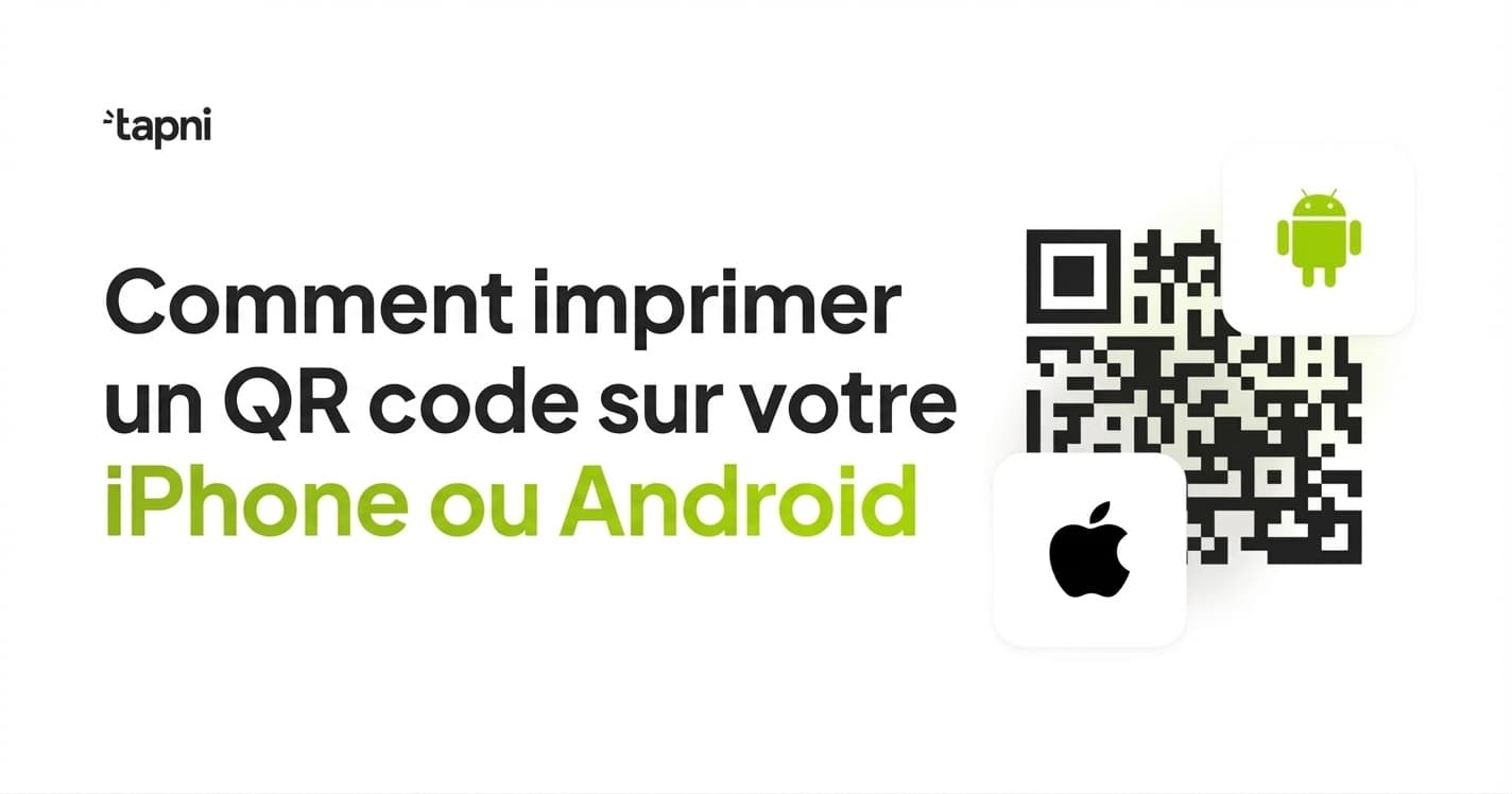 Comment imprimer un code QR sur votre iPhone ou Android ?