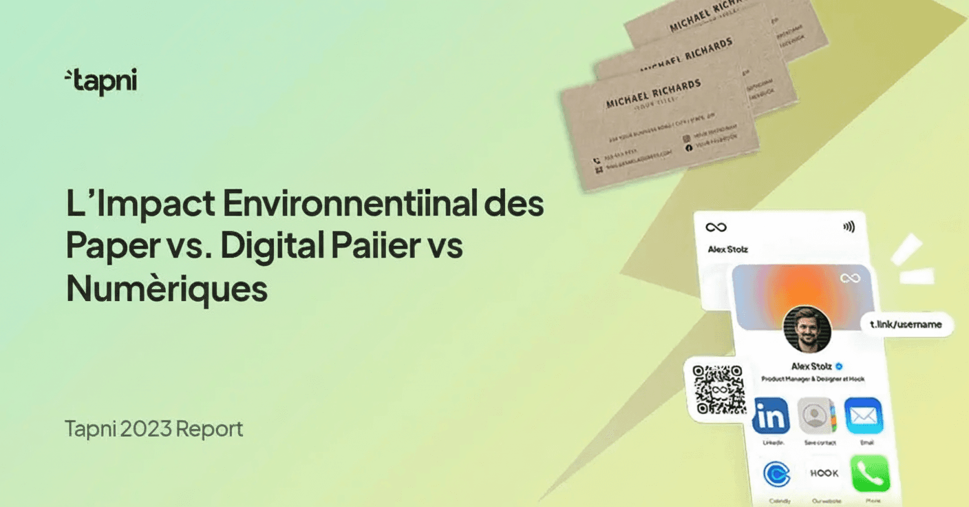 L'impact environnemental des cartes de visite en papier vs. numériques