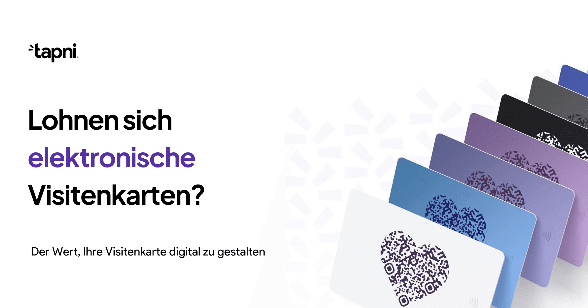Lohnen sich elektronische Visitenkarten?